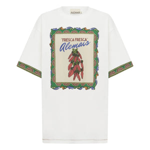 Alémais - Katerina Chilli Organic Cotton T-Shirt | Cream