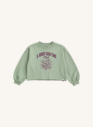 Hundred Pieces - Belmont Blueberry Organic Cotton Sweatshirt | Green