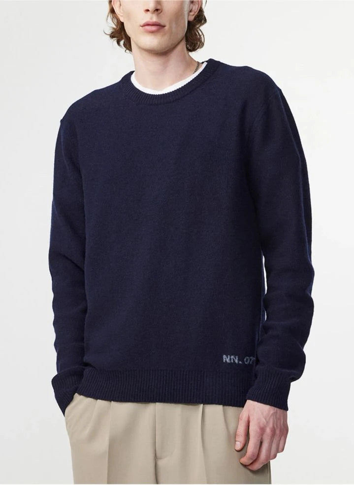 NN.07 - Nigel 6585 Recycled Wool Sweater | Navy