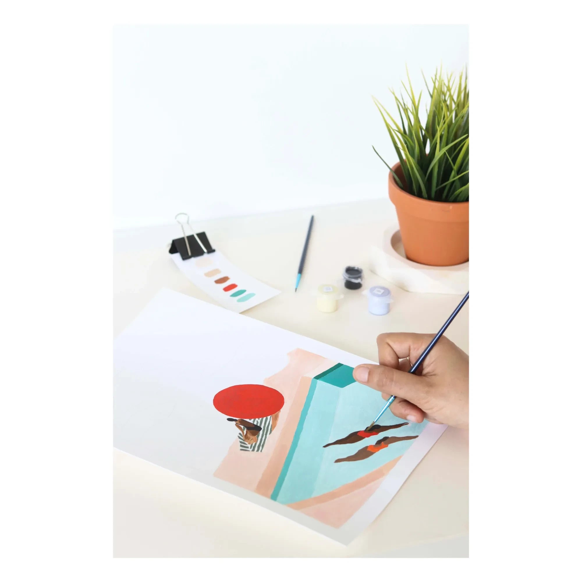 La Petite Épicerie - Numbered Coloring Kit - Saint Barthélémy by Léa Morichon