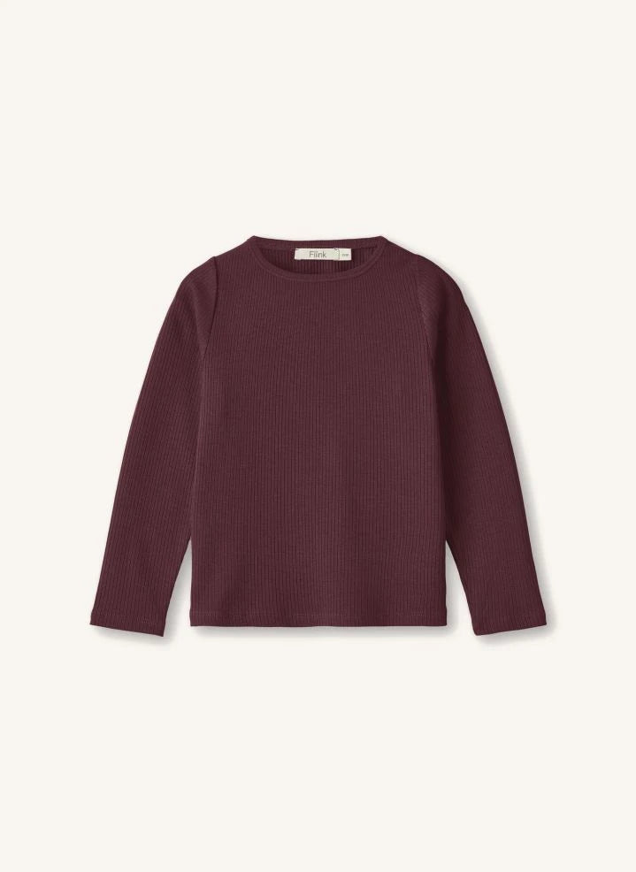 Fliink - Kenna Fitilli T-Shirt | Burgundy
