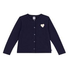 Petit Bateau - Cardigan Uni Molleton | Navy Blue