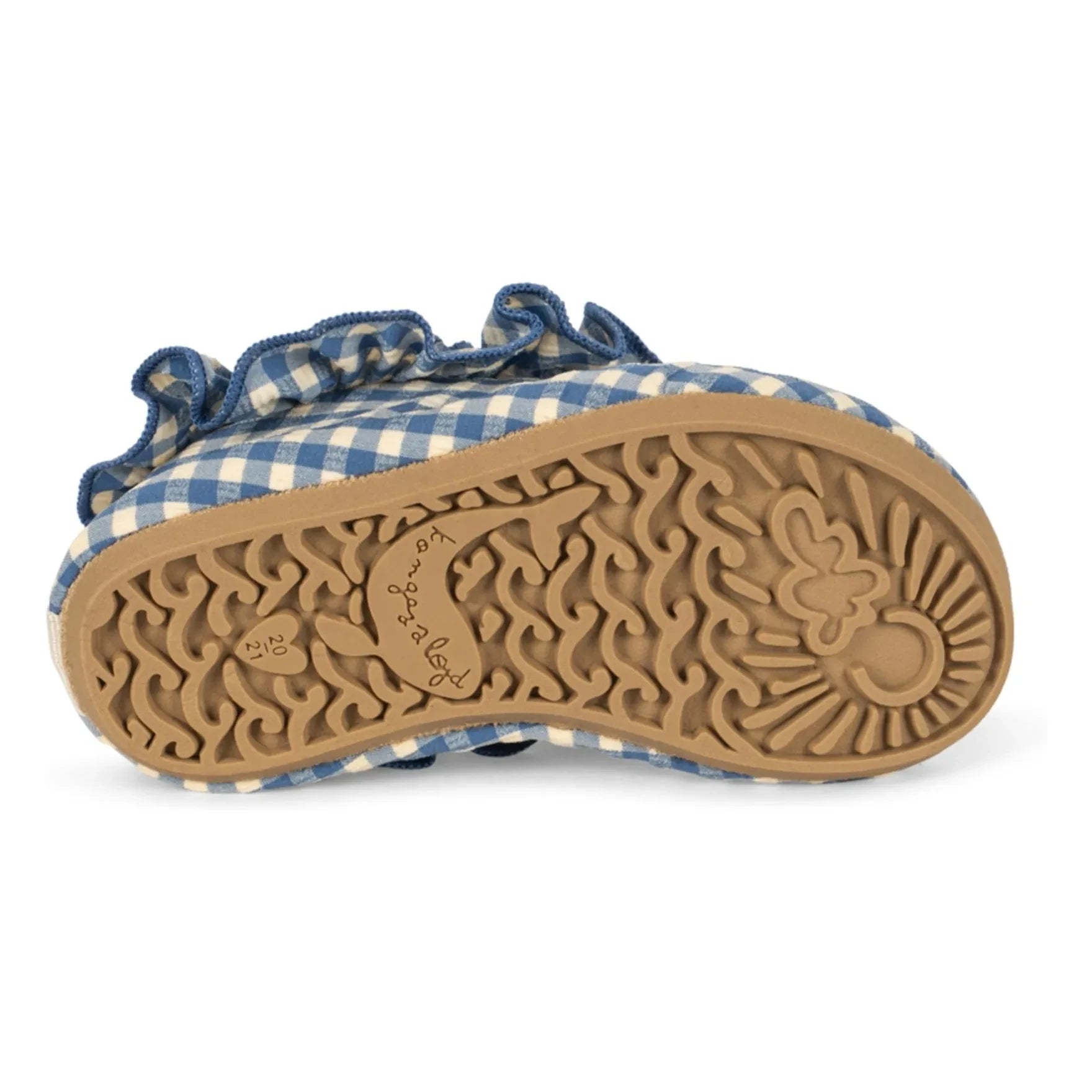 Konges Sløjd - Fresia Checkered Cherry Recycled Fabric Water Shoes | Blue