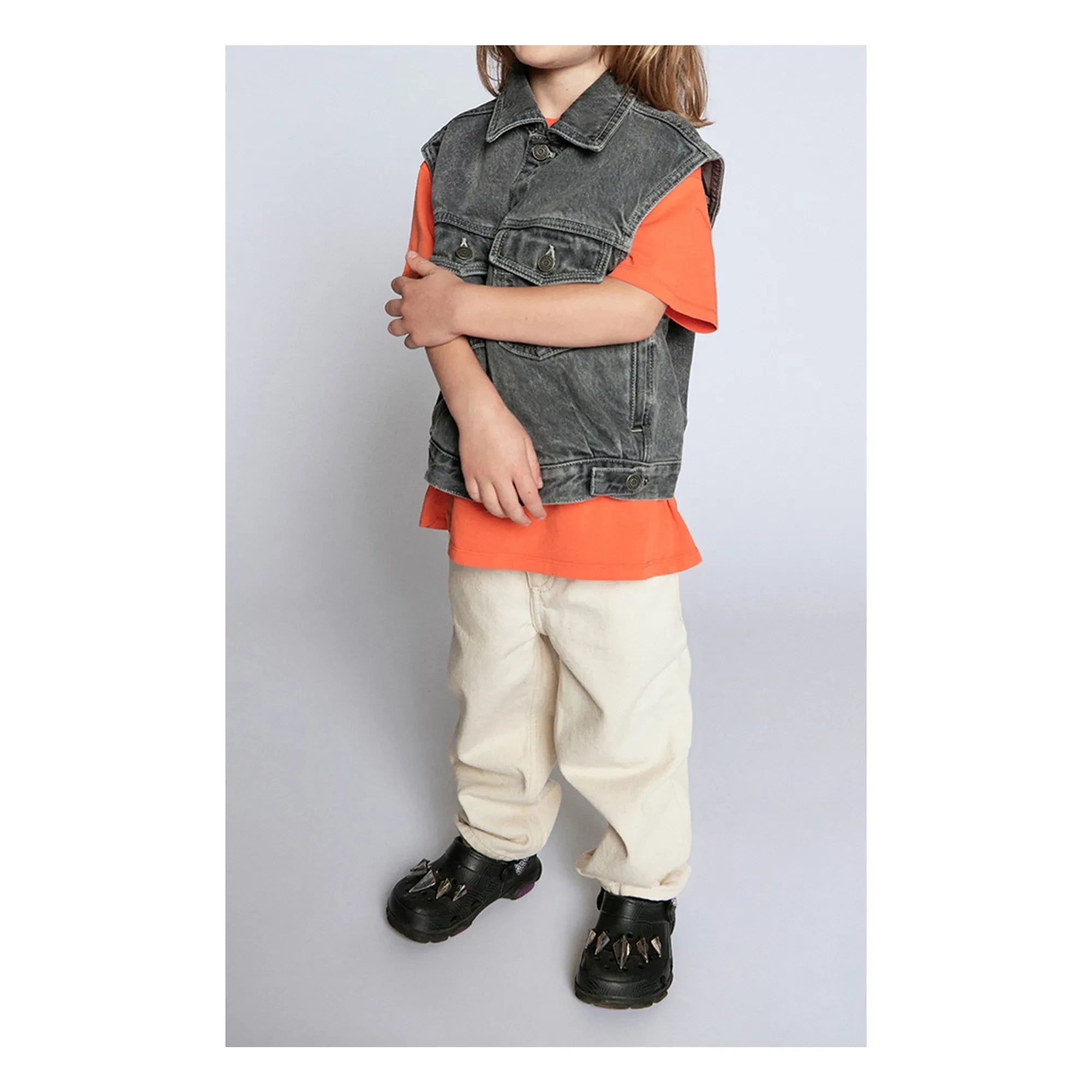 American Vintage - Yopday Sleeveless Denim Jacket | Gray
