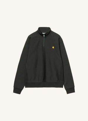 Carhartt WIP - American Script Yarım Fermuarlı Sweatshirt | Siyah