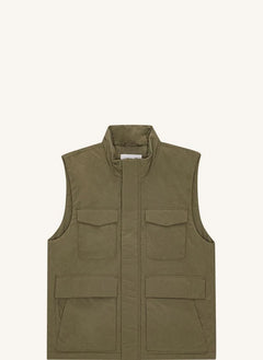 NN.07 - Perry 8280 Sleeveless Vest Made from Recycled Fibers | Khaki