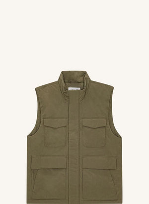NN.07 - Perry 8280 Sleeveless Vest Made from Recycled Fibers | Khaki