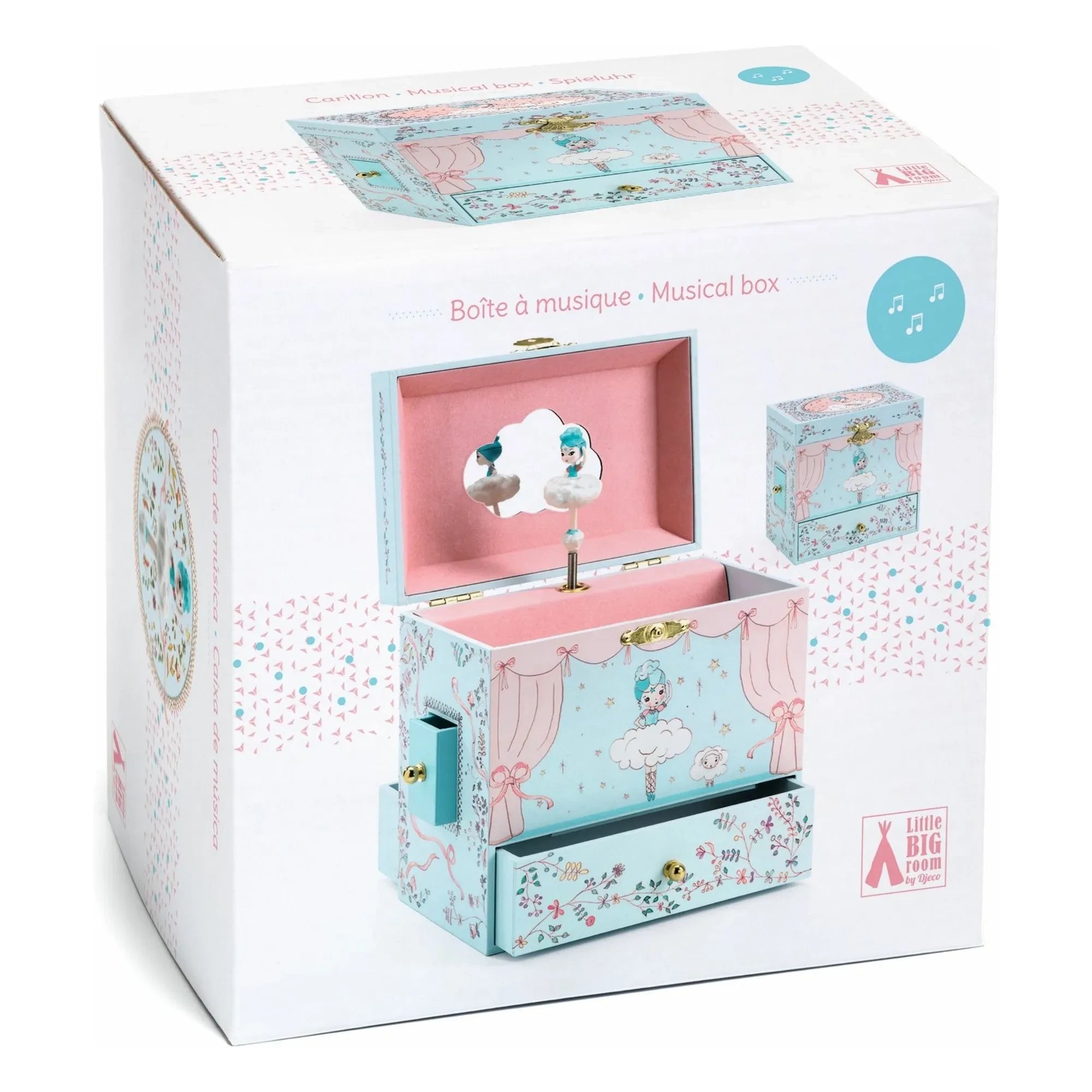 Djeco - Ballerina Jewelry Box | Light Blue
