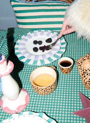 Anna + Nina - Leopar Espresso Fincanı | Kahverengi