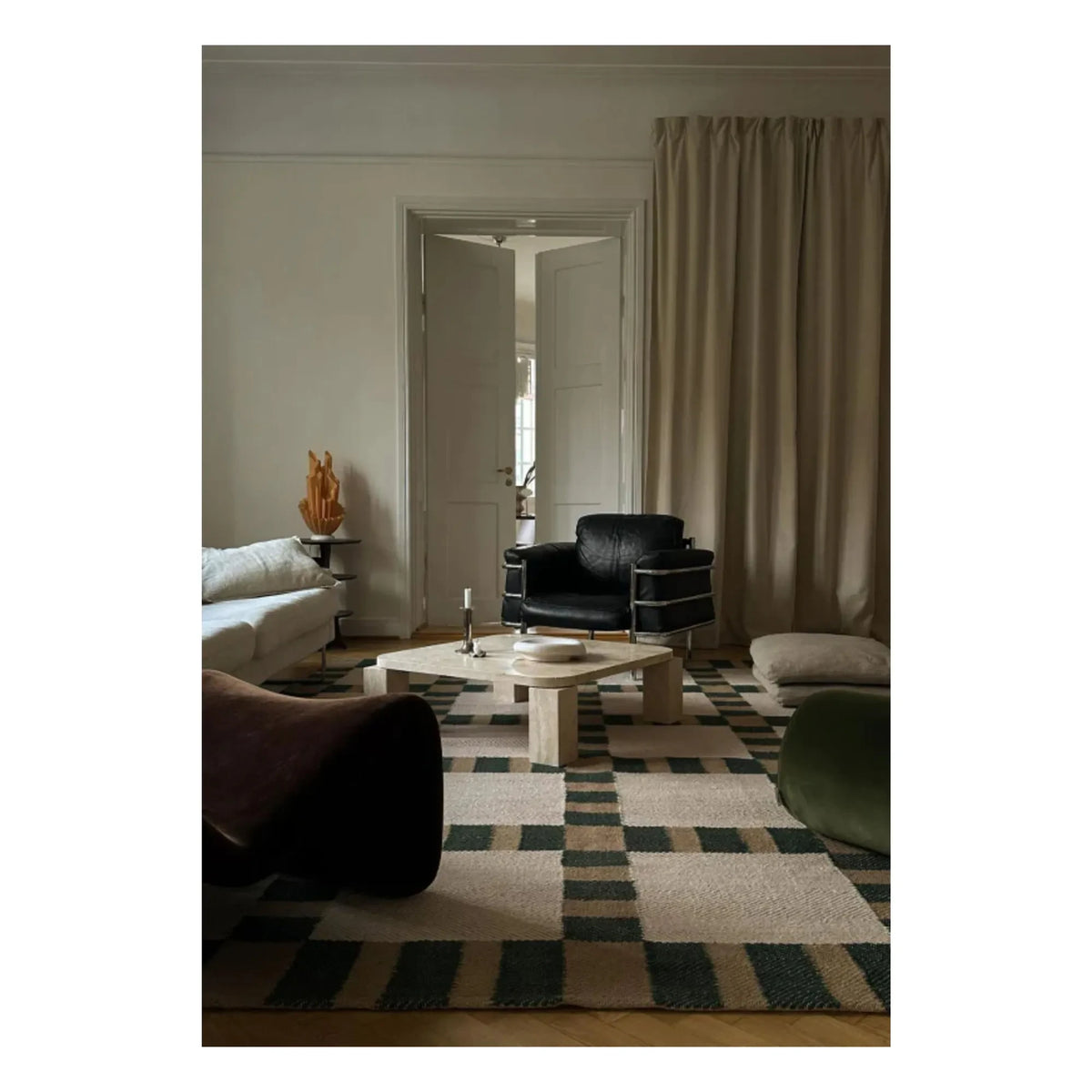 Layered - Late Breakfast Jute Rug, Evelina Kroon | Green