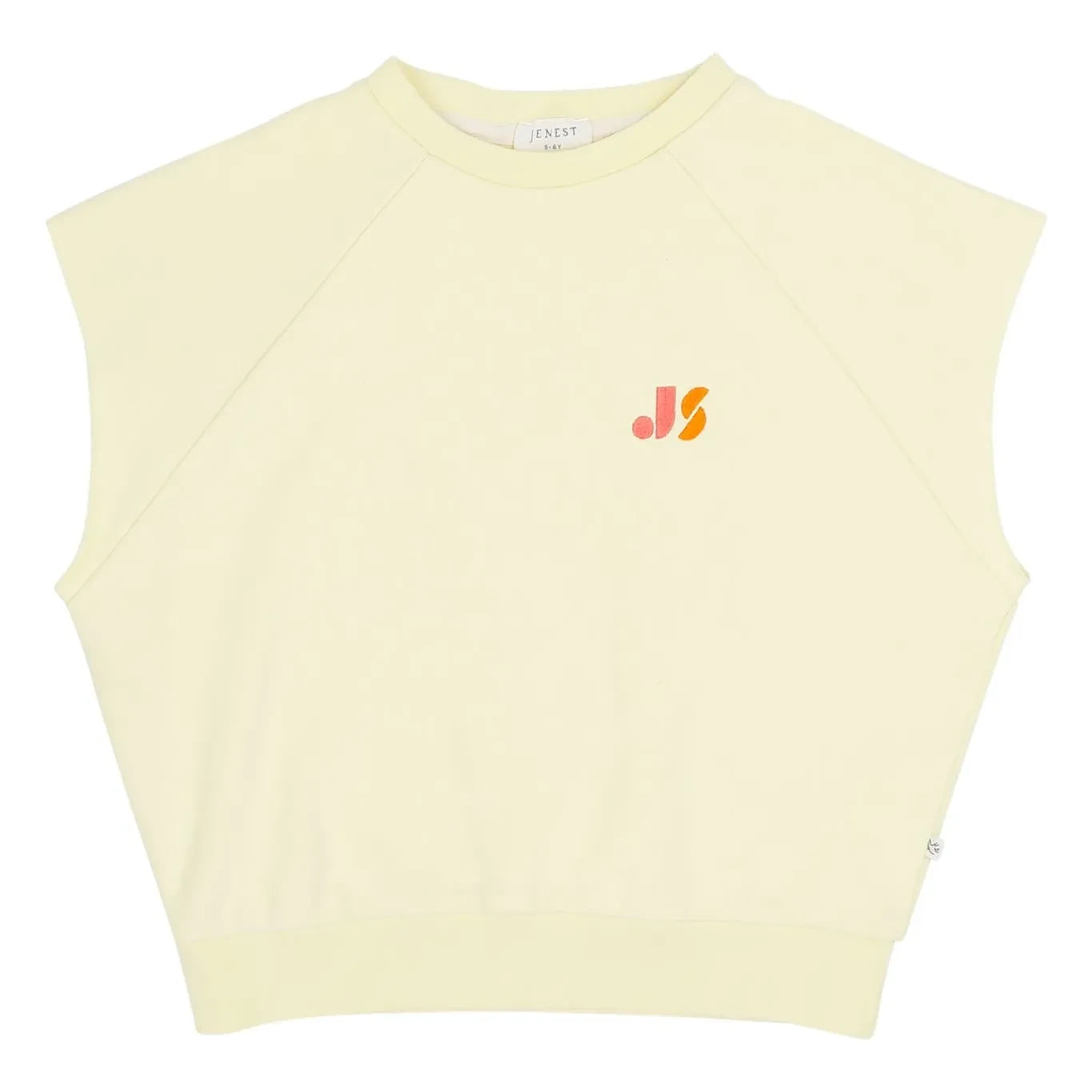 Jenest - Joey 21 organic cotton sleeveless sweatshirt | Pale yellow