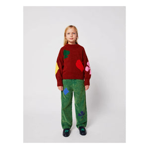 Bobo Choses - Wool Heart Sweater | Red