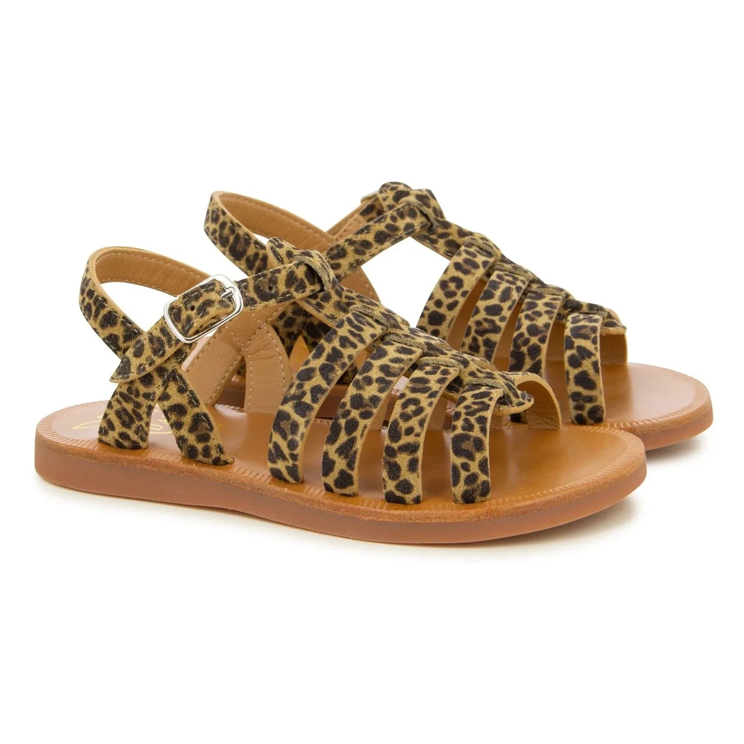 Pom d'Api - Plagette Çapraz Bantlı Sandaletler | Leopar