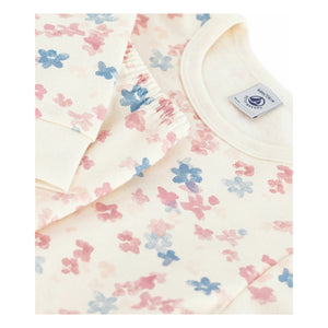 Petit Bateau - Organic Cotton Floral Pajamas | Ecru
