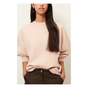 Sessùn - Chebbi Oversized Organic and Recycled Cotton Sweatshirt | Marled Pink
