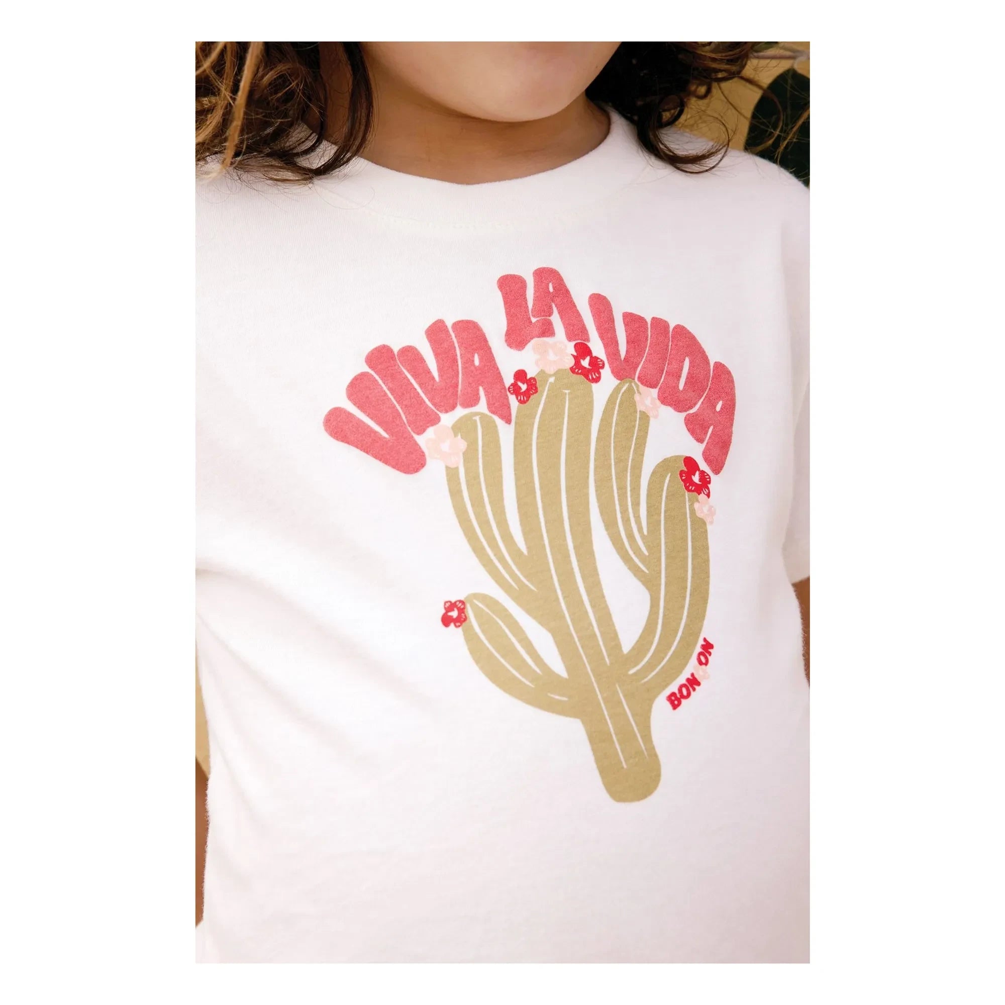 Bonton - Tubo Viva Cactus T-Shirt | Ecru