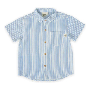 Goldie + Ace - Striped Shirt | Blue