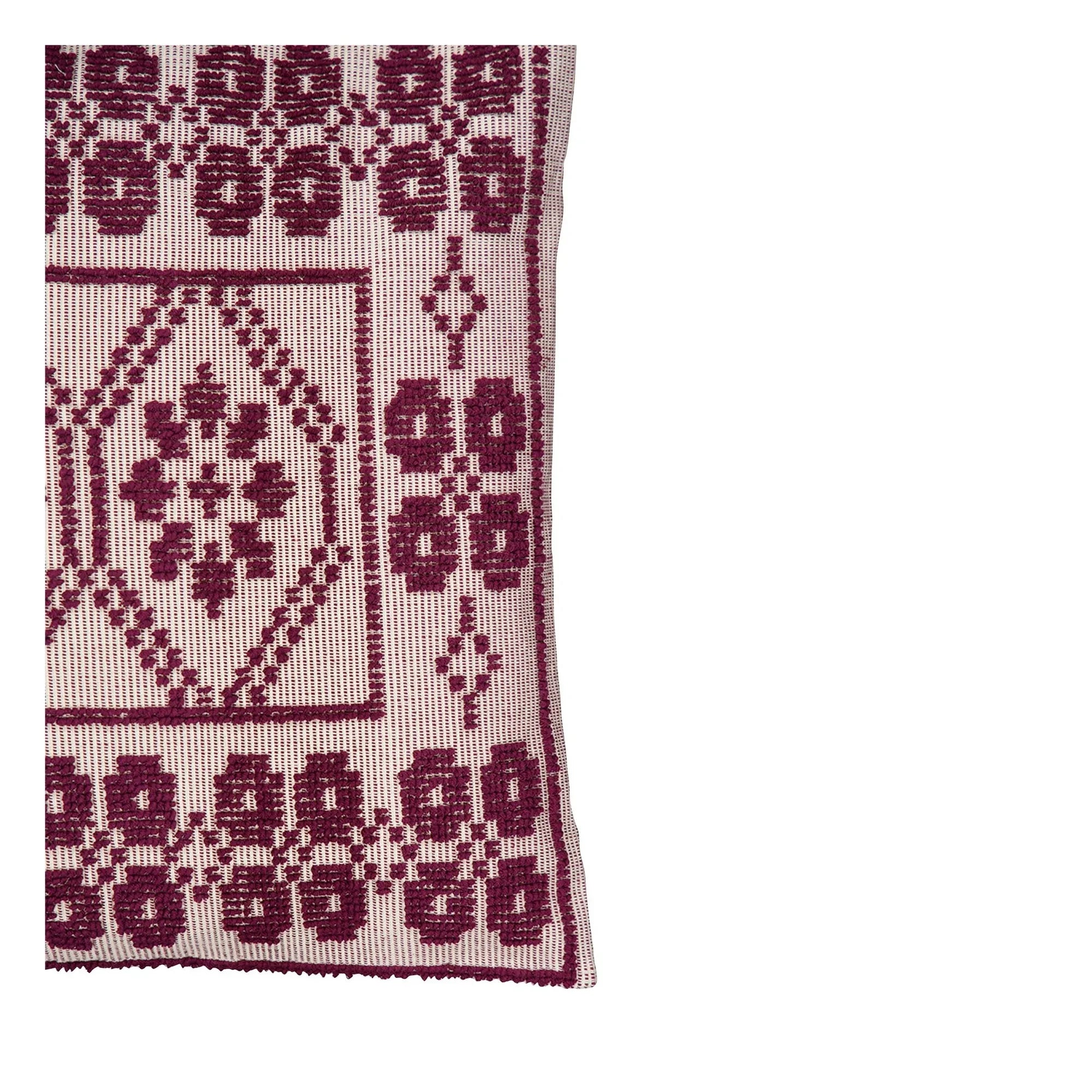 House of Capricorn - Inês Embroidered Pillow | Burgundy