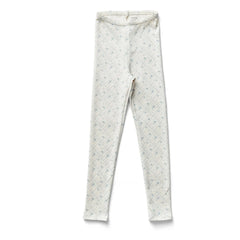 Soor Ploom - Organic Cotton Floral Pattern Stretch Leggings | Ecru