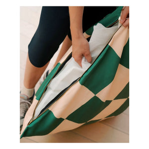 Approved by Fritz - Checkered Dog Bed | Green