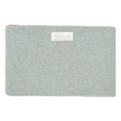 Adorna - Wool and Linen Pouch | Spotted Blue