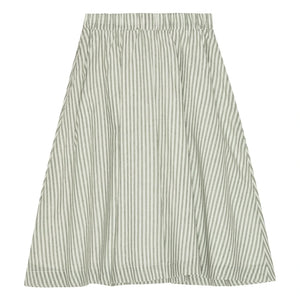 brunobruno nation - Gertrud Striped Skirt Organic Cotton | Green