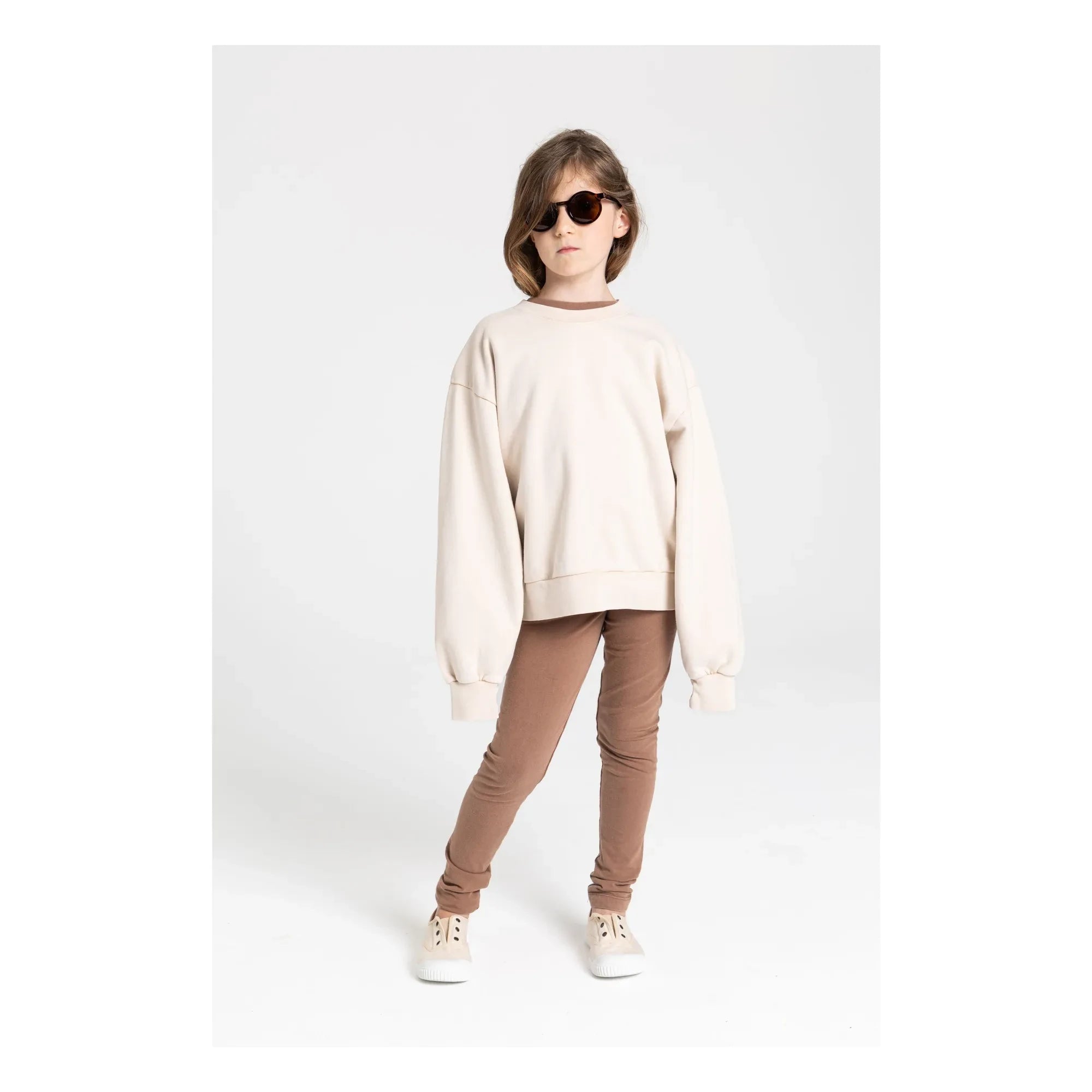 Smallable Kid - Maia organik pamuk sweatshirt | Krem