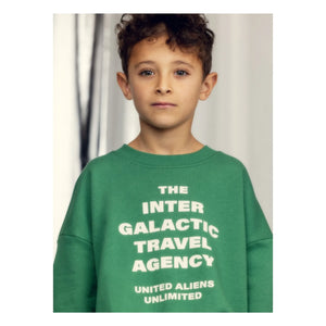 Mini Rodini - Sweat Travel Agency Organic Cotton | Green