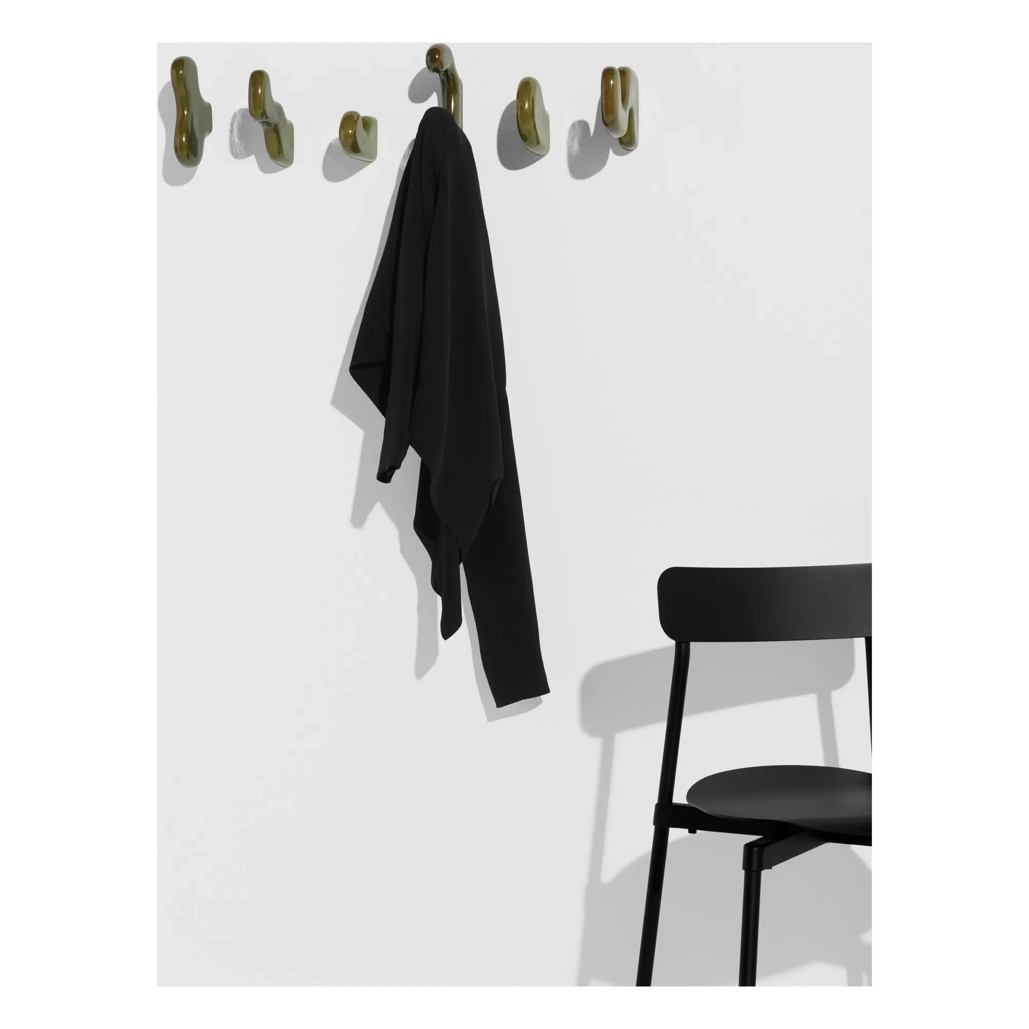 Petite friture - Klump seramik askılıkları - 6'lı Set | Yeşil