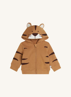 Stella McCartney Kids - Tiger Kapüşonlu Sweatshirt | Camel