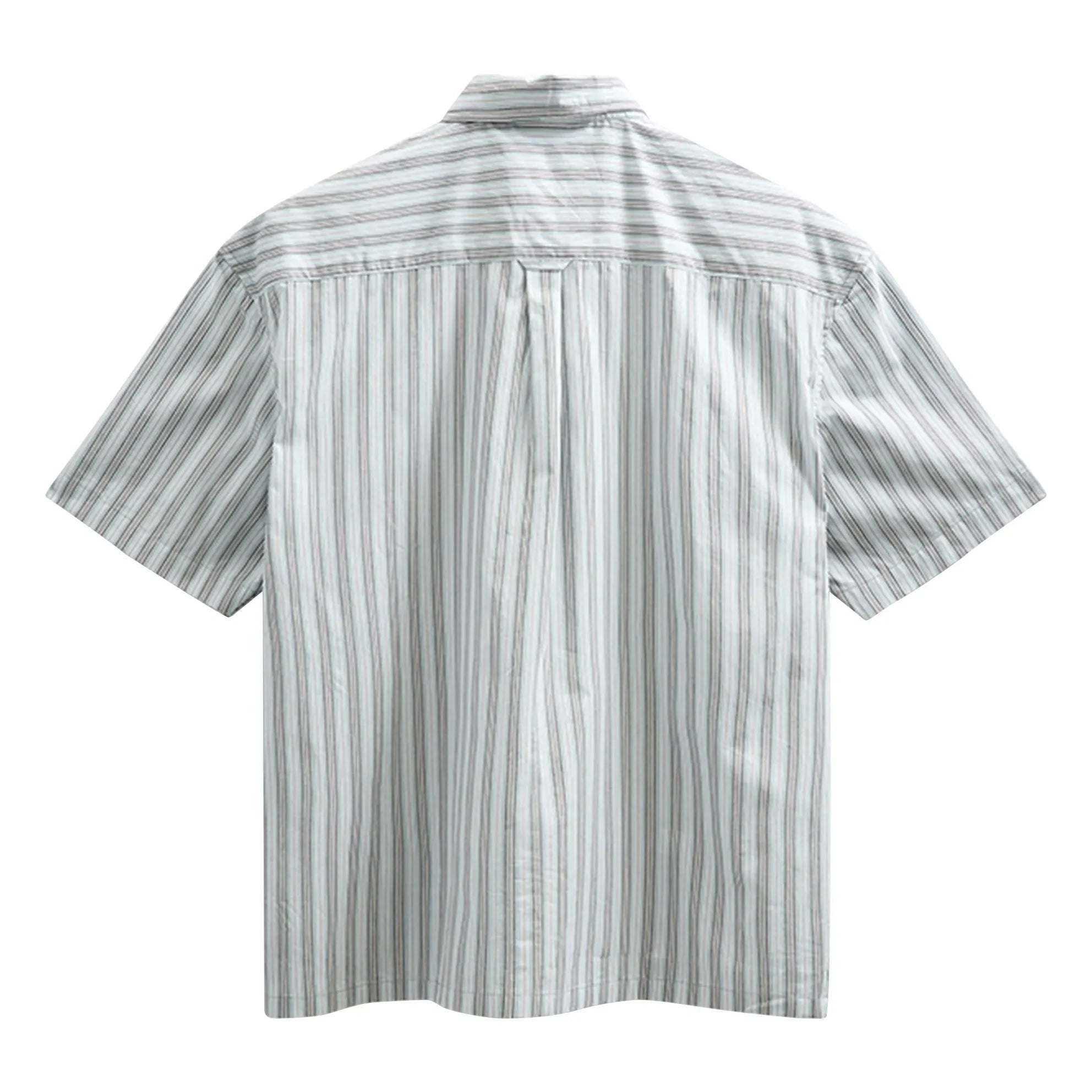 Anerkjendt - Akotto Striped Poplin Shirt | Light Blue