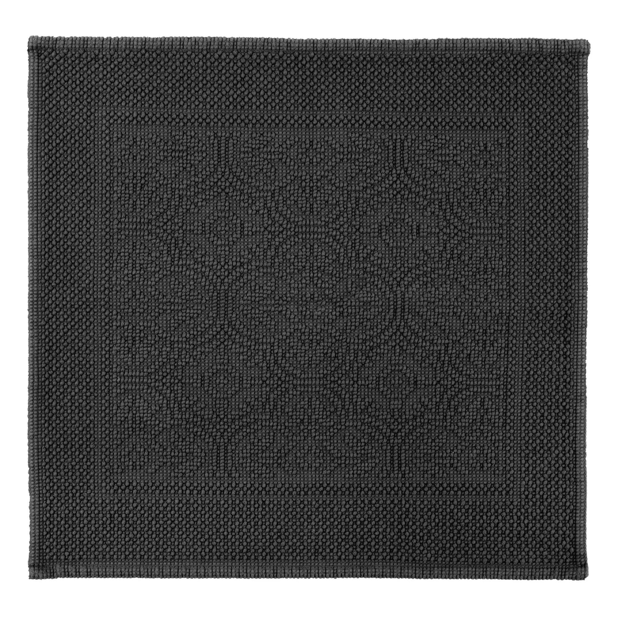 Haomy - Kymi Cotton Bath Mat | Black