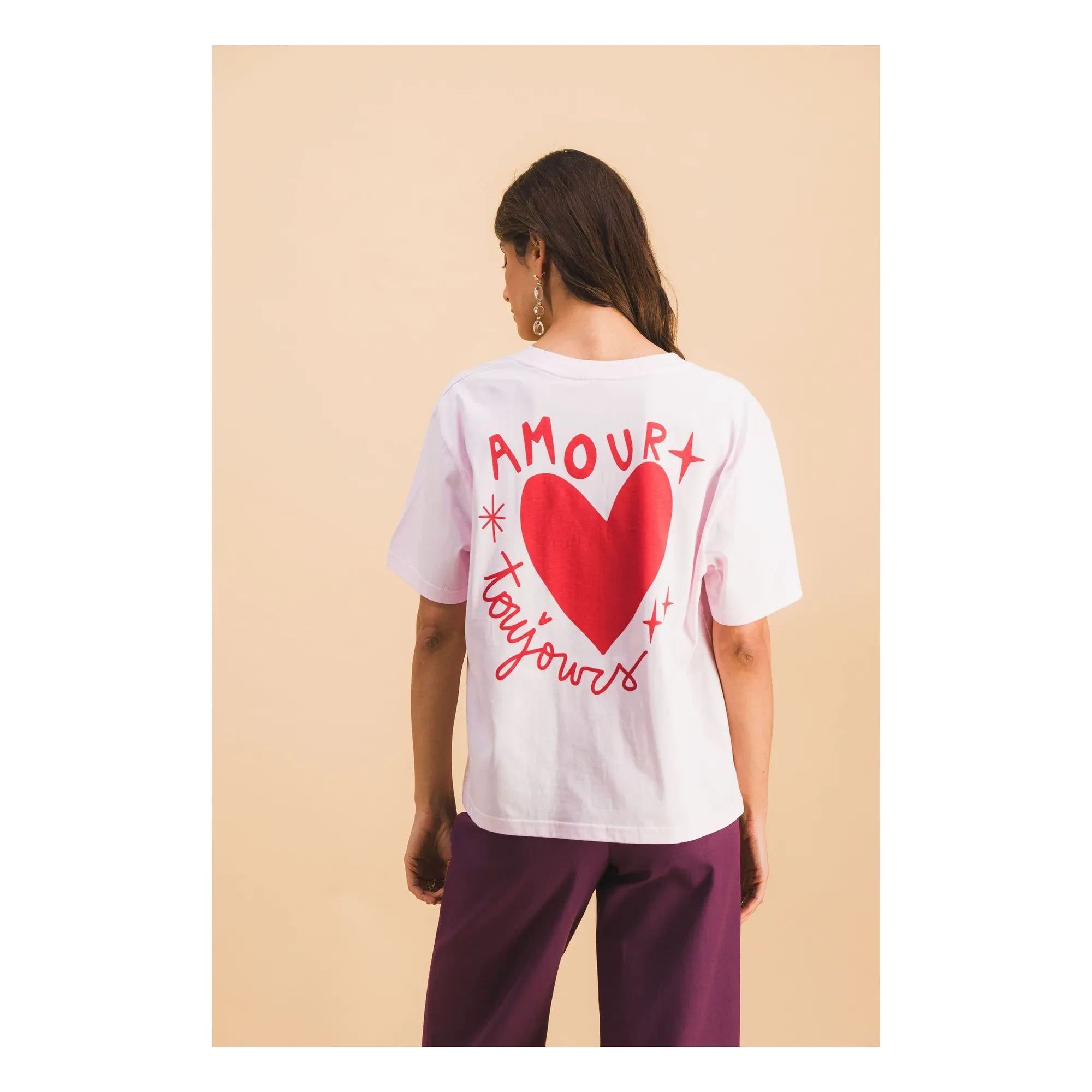 Elise Chalmin - Amour Toujours Cotton T-Shirt | Pink