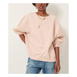 Sessùn - Chebbi Oversized Organic and Recycled Cotton Sweatshirt | Marled Pink