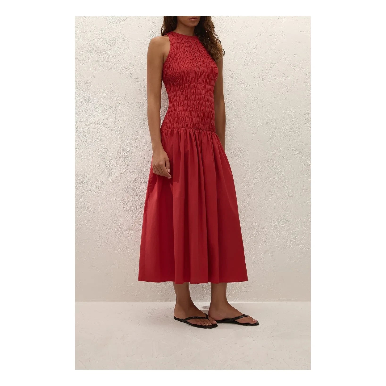 Faithfull the Brand - Sanchia Cotton Dress | Red