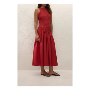 Faithfull the Brand - Sanchia Cotton Dress | Red