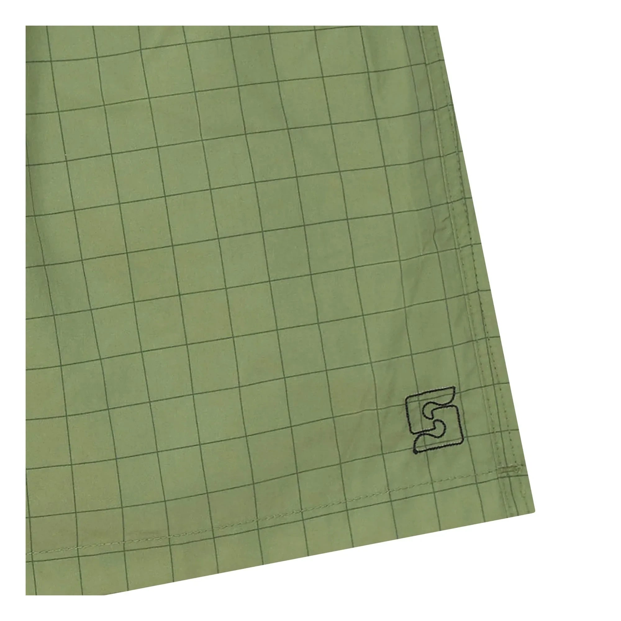 Smallable Man - Dante Checked Swim Shorts | Khaki