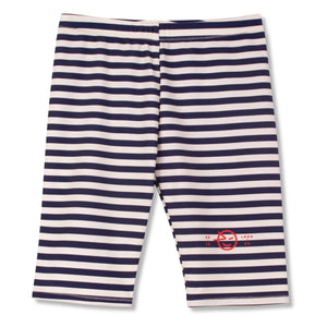 Wynken - Cycling Short Striped Recycled Fibers | Navy Blue
