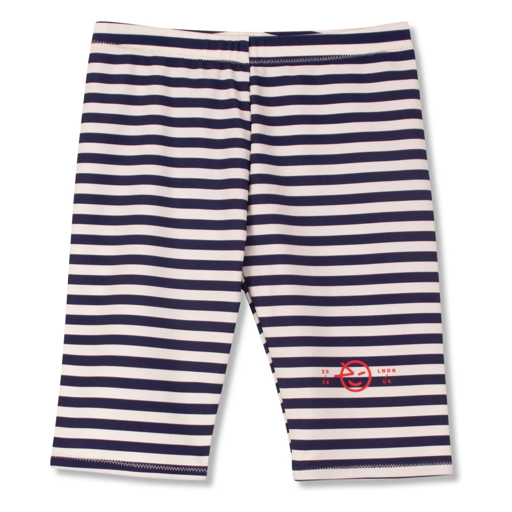 Wynken - Cycling Short Striped Recycled Fibers | Navy Blue
