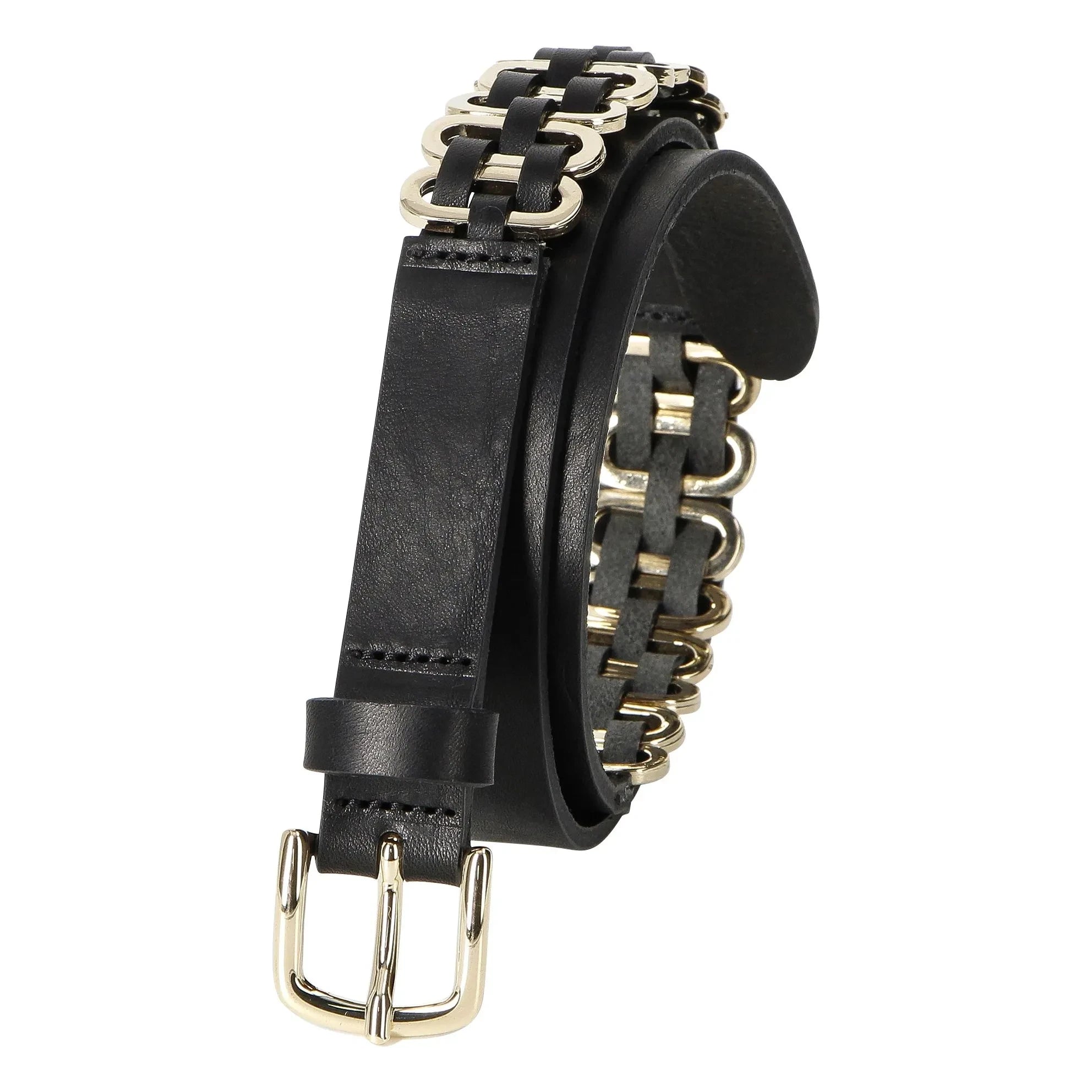 Herbert Brother Sister - La Alba Leather Belt | Black