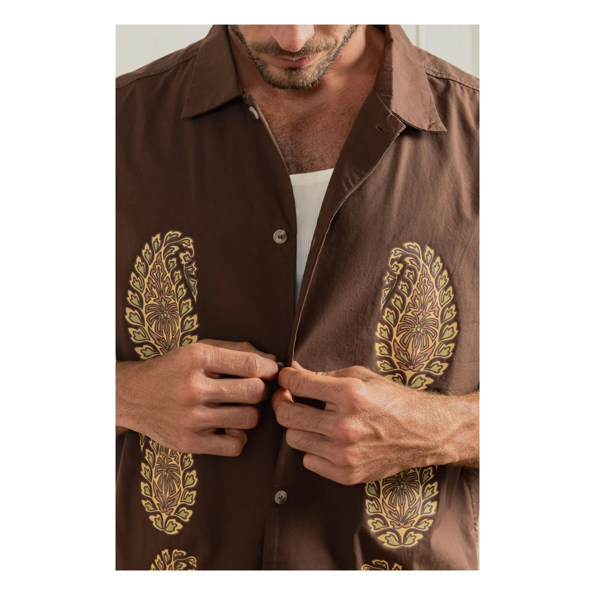 Rhythm - Mirisssa Relaxed Short Sleeve Shirt | Brown