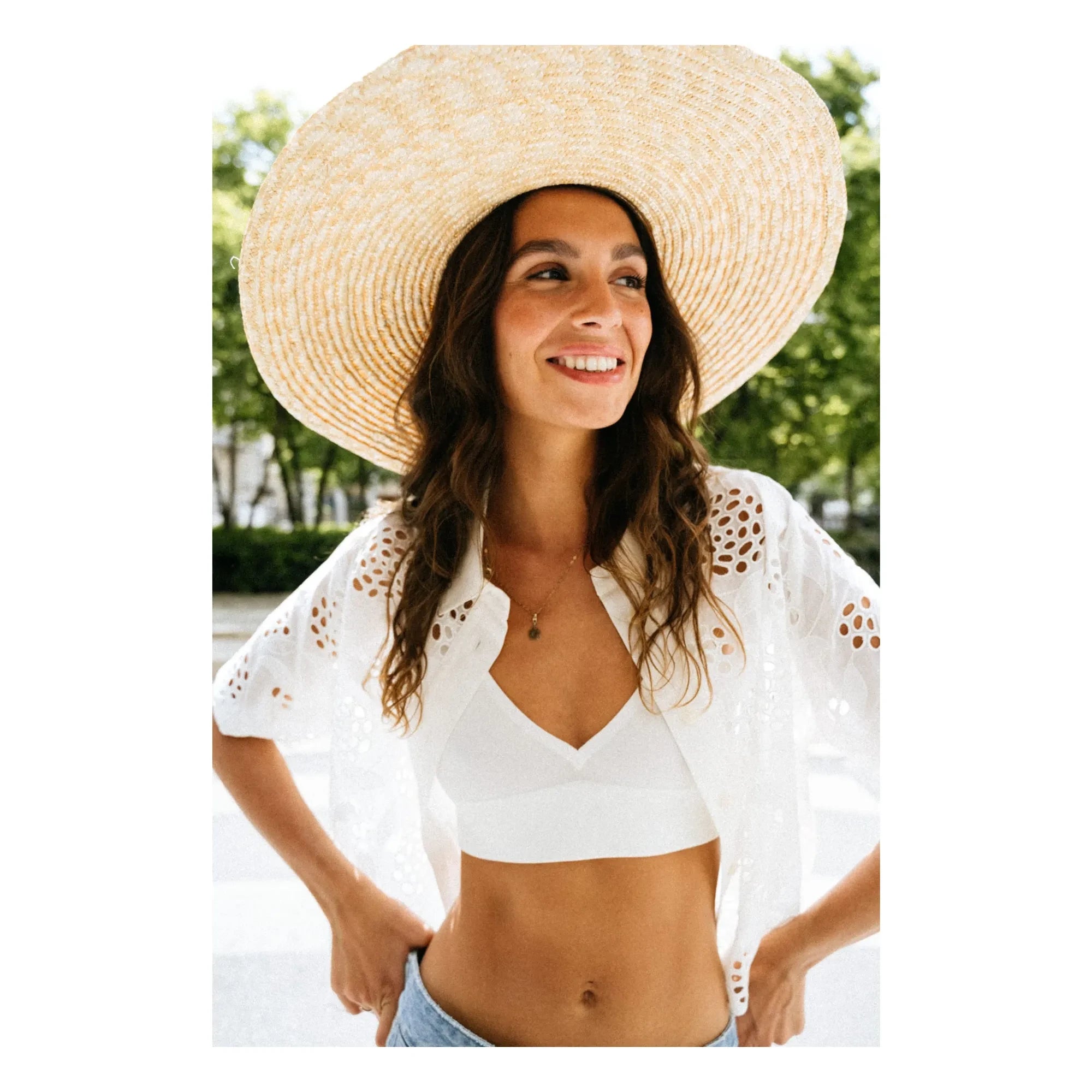 Sacrécoeur - Flavia Flower Shirt | White