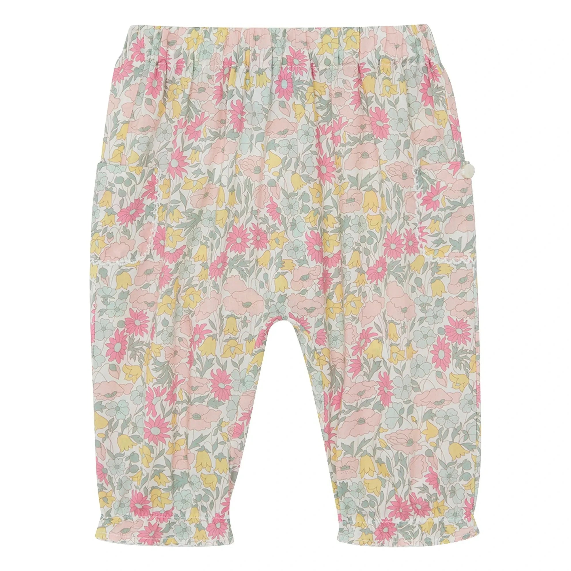 Tartine et Chocolat - Liberty Ruffled Pants | Yellow