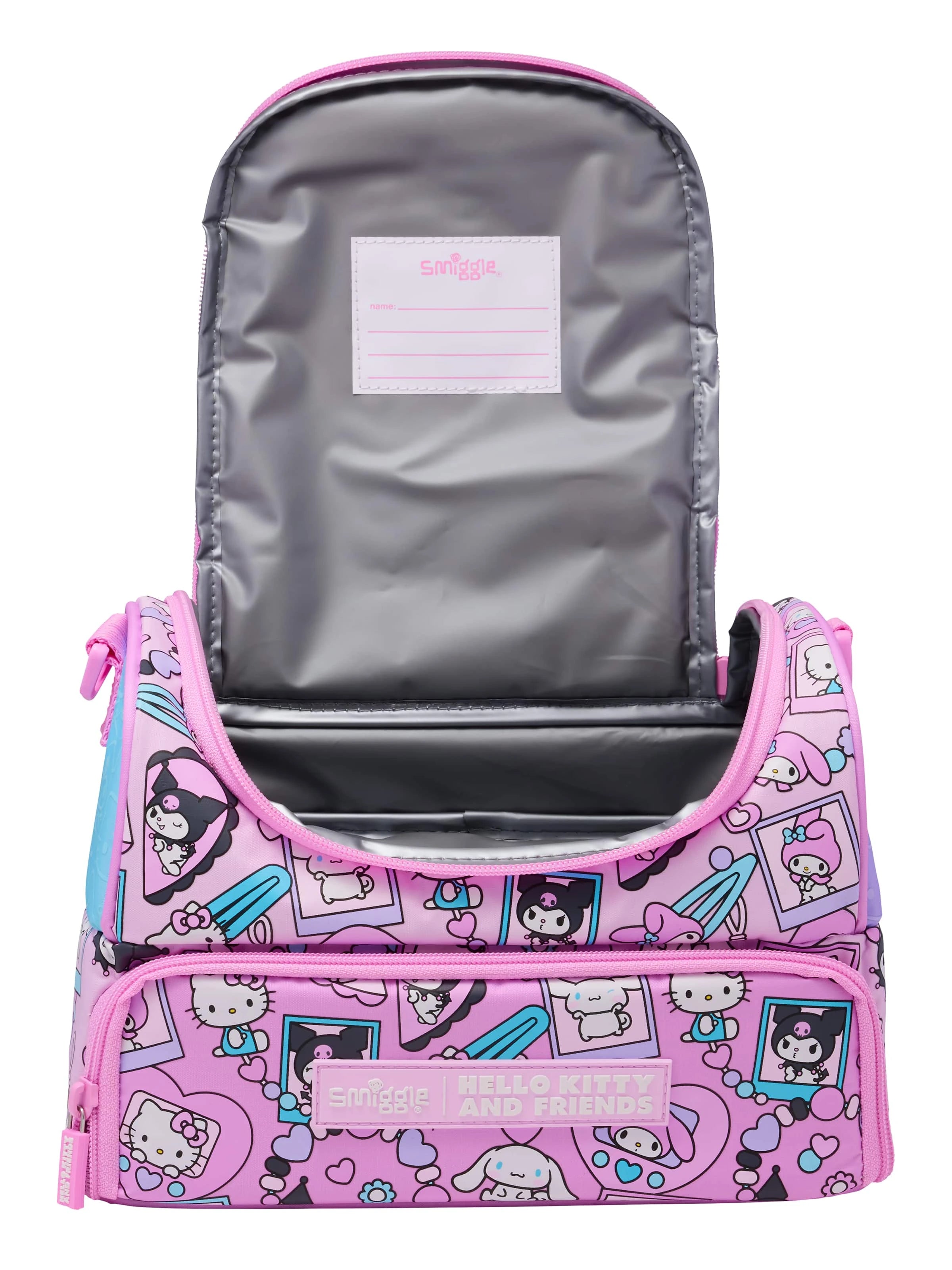 Smiggle - Hello Kitty ve Arkadaşları Çift Katlı Beslenme Çantası