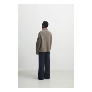 FUB - Ribbed Knit Sweater with Wool Blend - Women's Collection | Beige