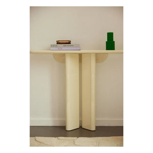 Gabrielle Paris - Lake Polished Wooden Console | Cream