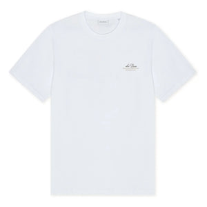 Les Deux - Ben Globe Organic Cotton T-Shirt | White