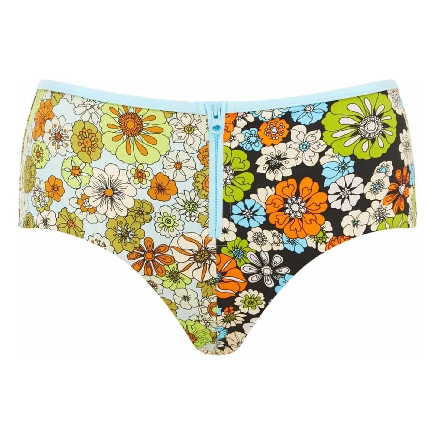 Alémais - Orange Flower Jersey Bottoms | Light Blue