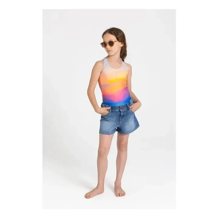 Finger in the Nose - Olivia Back-Closed Swimsuit | Light Blue