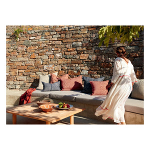 Maison de Vacances - Wabi-Sabi Bogolan Keten Vice Versa Yastık | Karbon